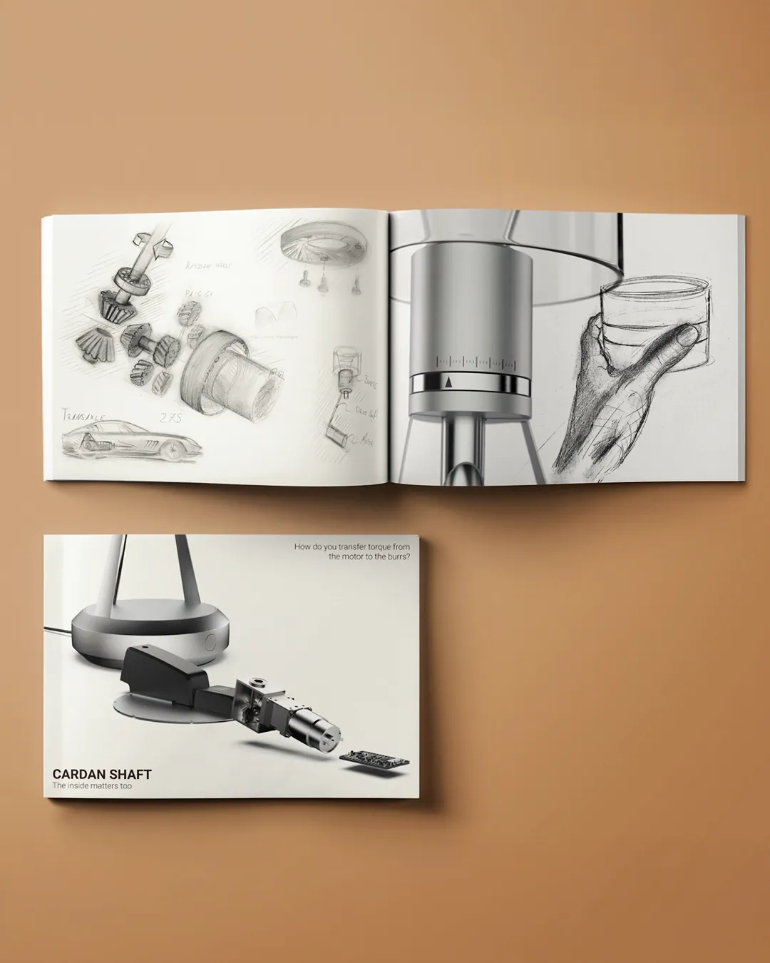 Coffee-Grinder-Sketchbooks Coffee grinder industrial design sketches in sketchbooks