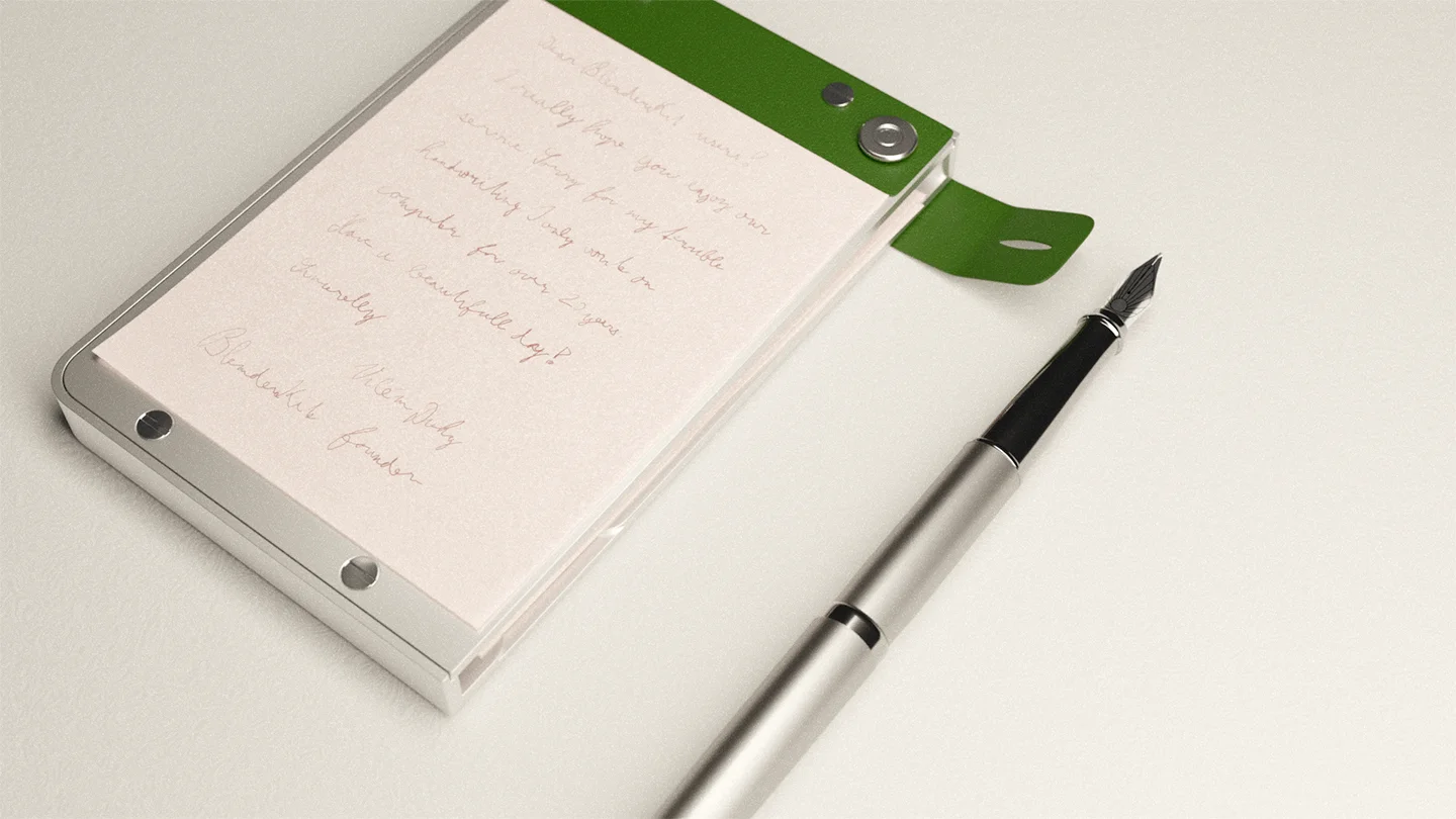 Concept6-Write Writing on a sketch pad